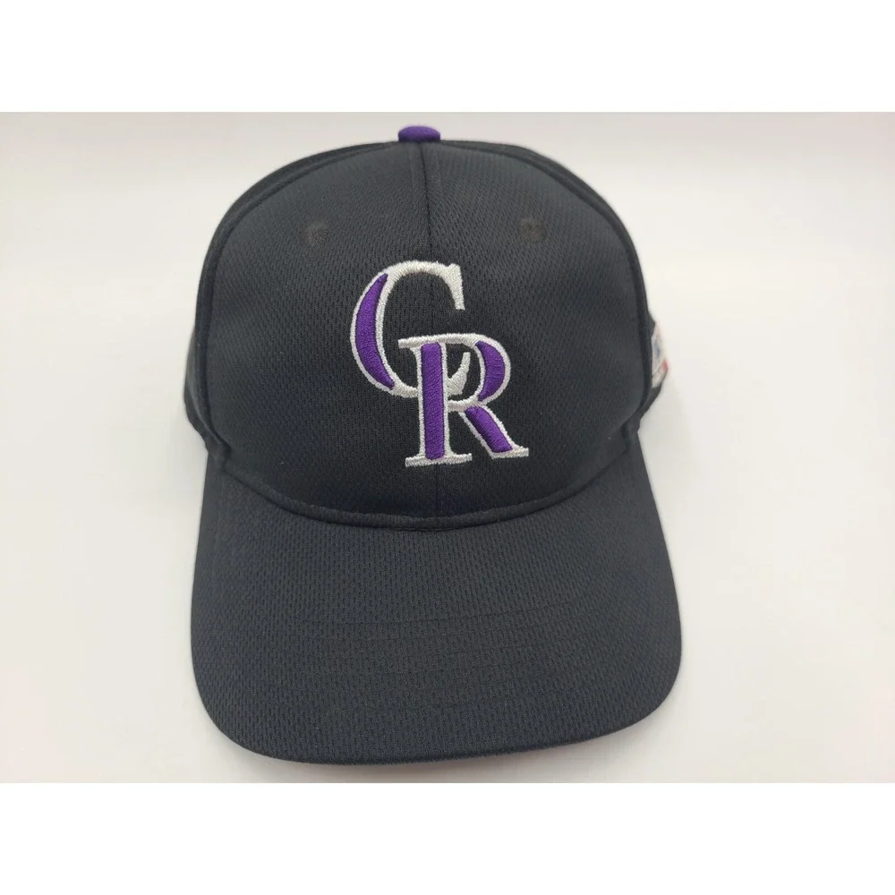 Youth Colorado Rockies OC Sports Team MLB Adjustable Hat Cap Boys Baseball Black